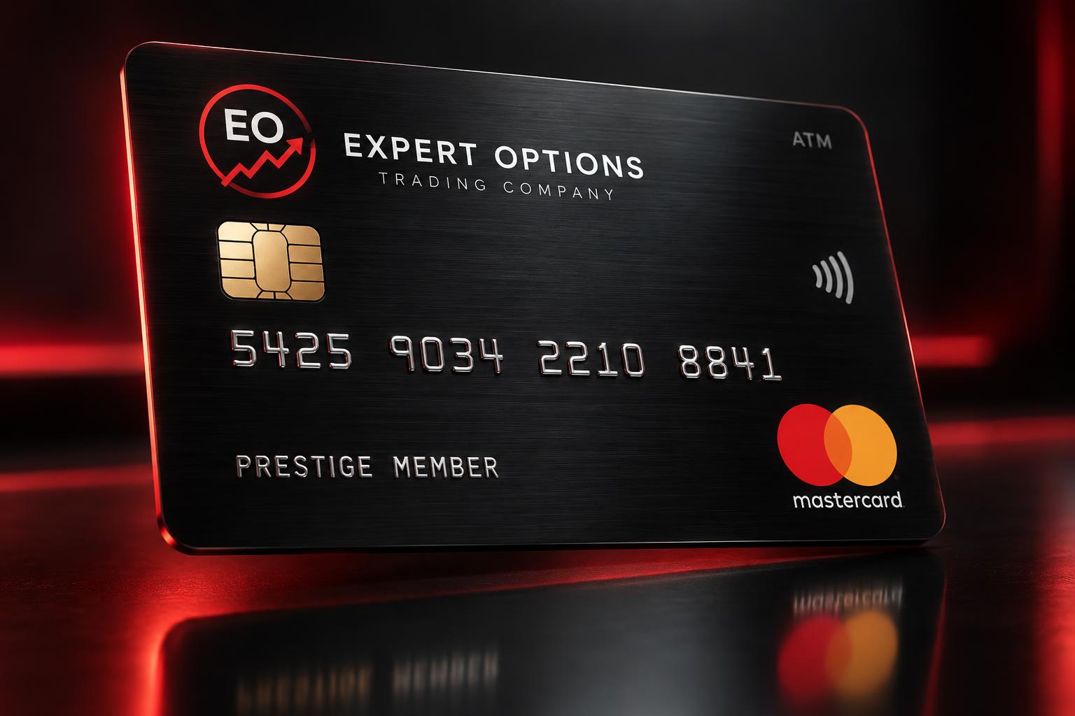 Expert Options Prestige ATM Mastercard debit card